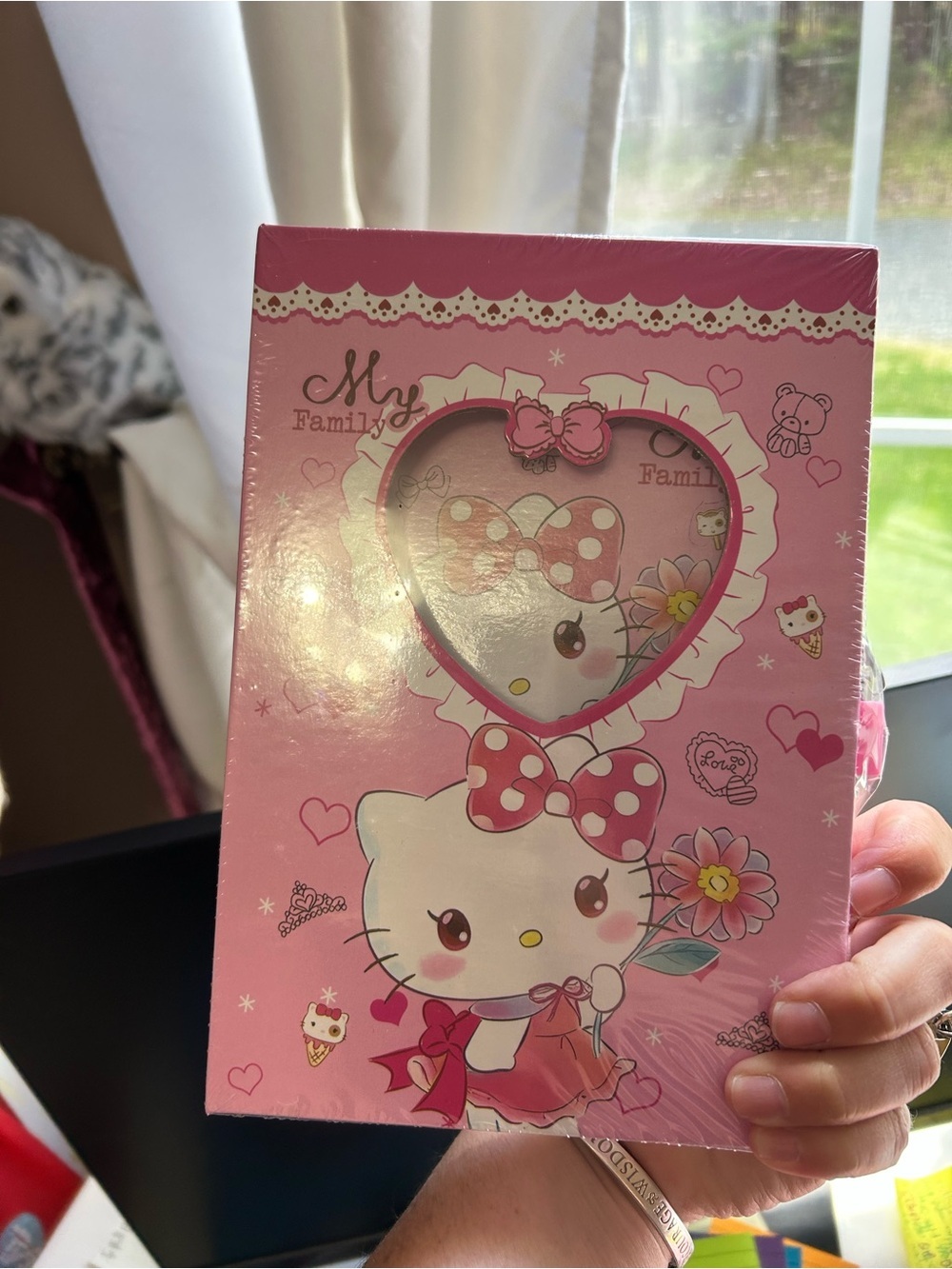 4/$100 Hello Kitty Pink Heart Keepsake Box diary lock and key